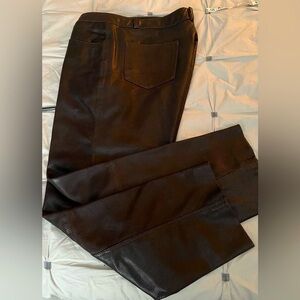 Leather Textured Pants
